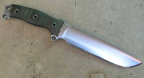 Пример линзовидной заточки ножа