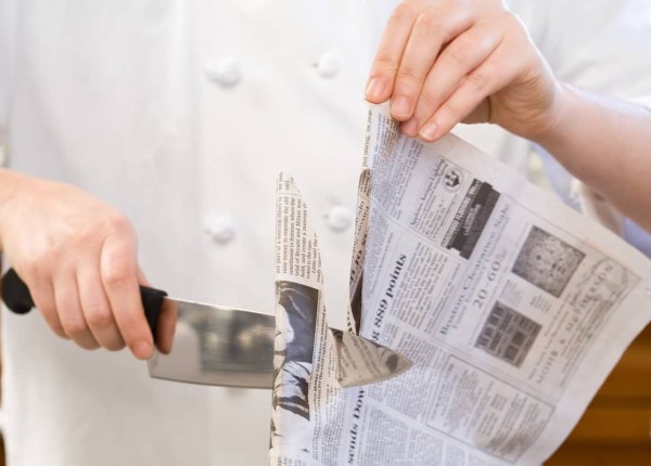 Тест остроты кухонного ножа