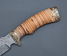 Изготовление рукояти ножа из бересты картинка