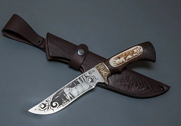 Ножи со вставкой из кости фото