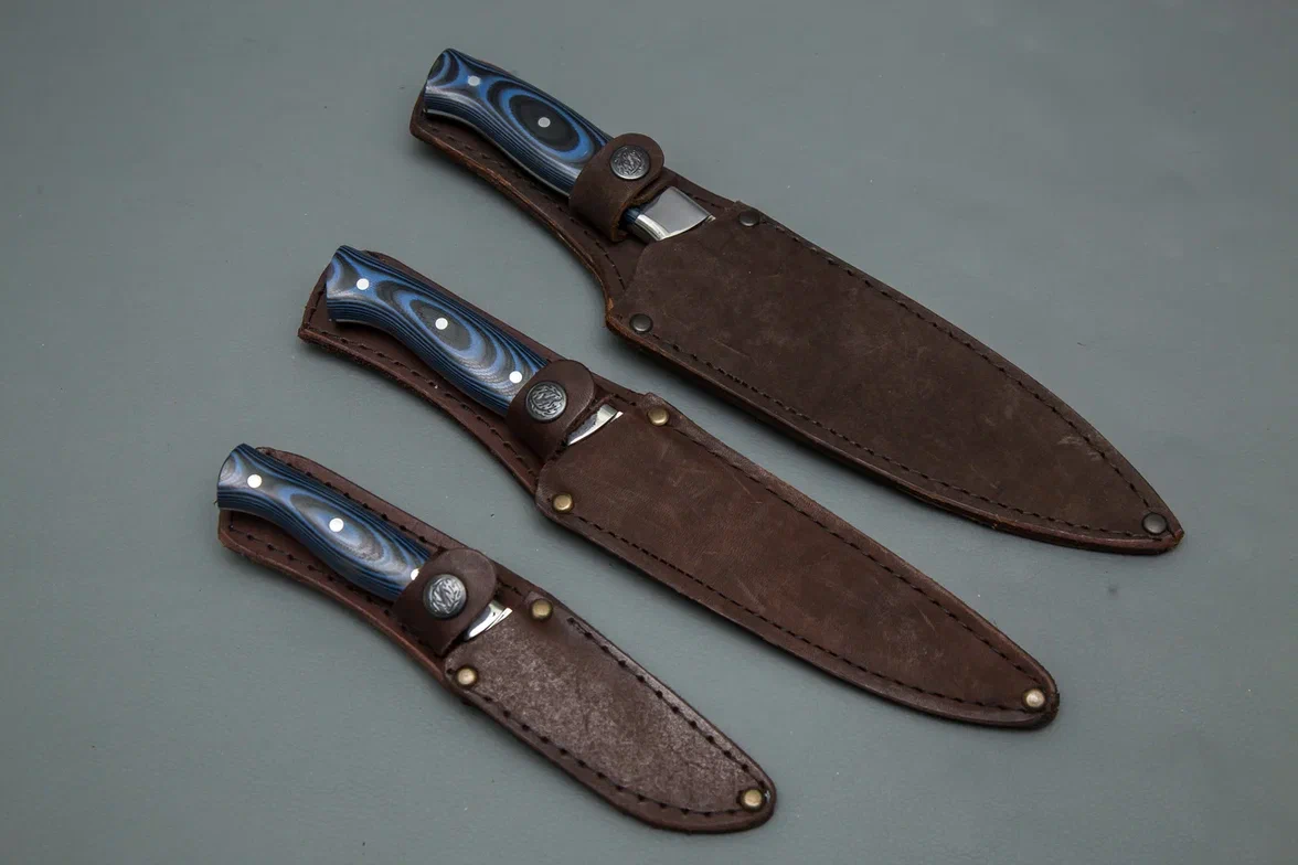 Нож «Набор "Хозяюшка-2"» сталь aus8 купить по цене 14 400 ₽ в официальном интернет-магазине кузницы Сёмина Ю.М.