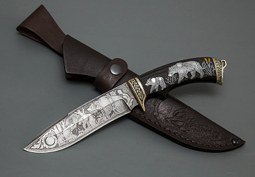 Ножи с инкрустацией фото