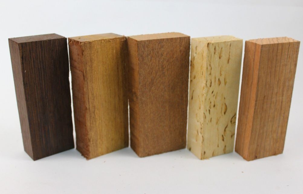 Набор деревянных брусков для изготовления рукояти ножей