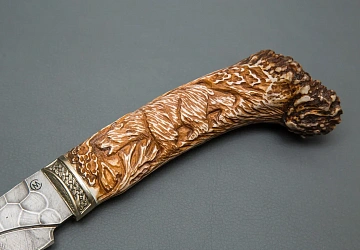 Дамасская сталь, кость, Композиция в элитной упаковке