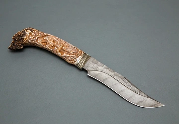 Дамасская сталь, кость, Композиция в элитной упаковке