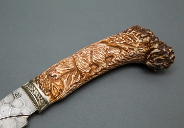 Дамасская сталь, кость, Композиция в элитной упаковке